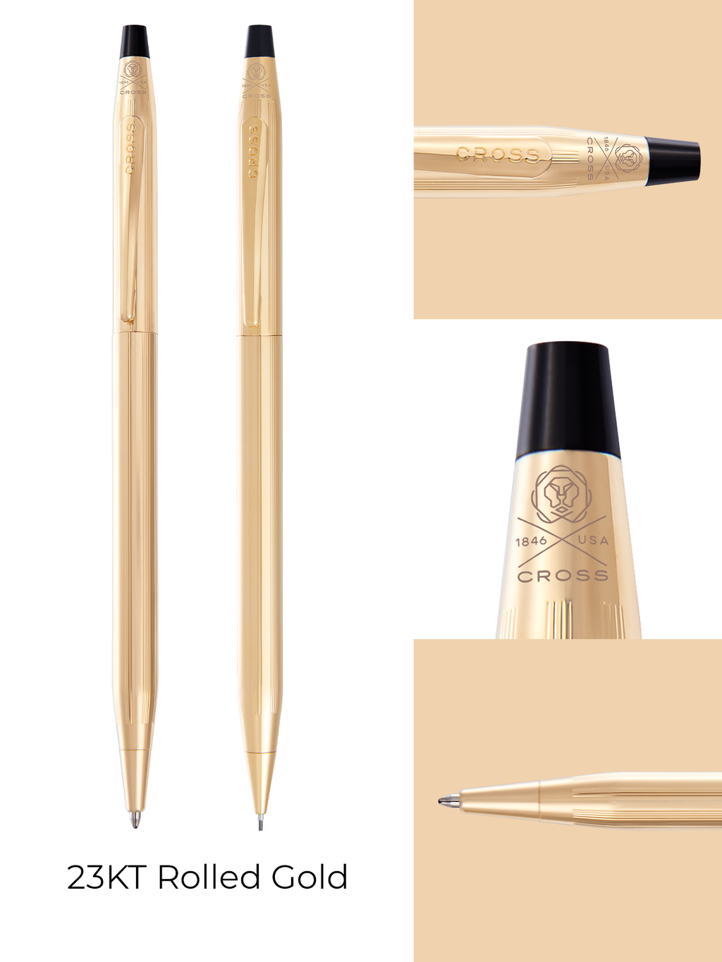 Classic Century® 23KT Gold Plated Pen and Pencil Set