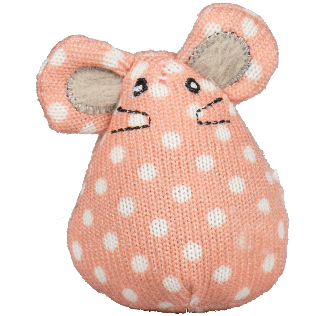HuggleKats® Polka Dot Mice Bucket of Cat Toys, 16 Pack