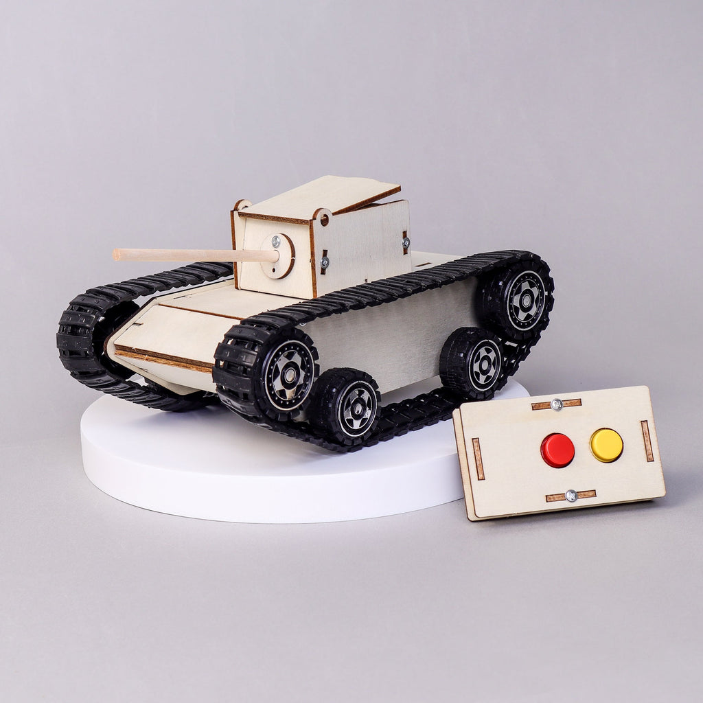 Remote-Controlled Tank DIY Kit, Educational STEM Toy