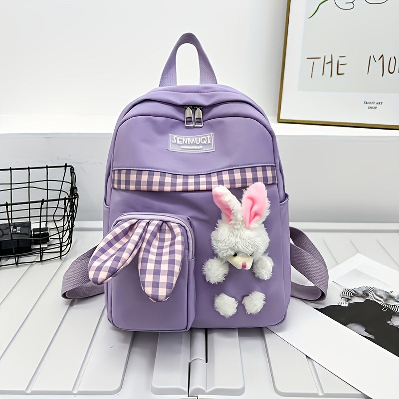 Cute Rabbit Mini Backpack – Lightweight Cartoon Daypack for Kids, Travel & Everyday Use