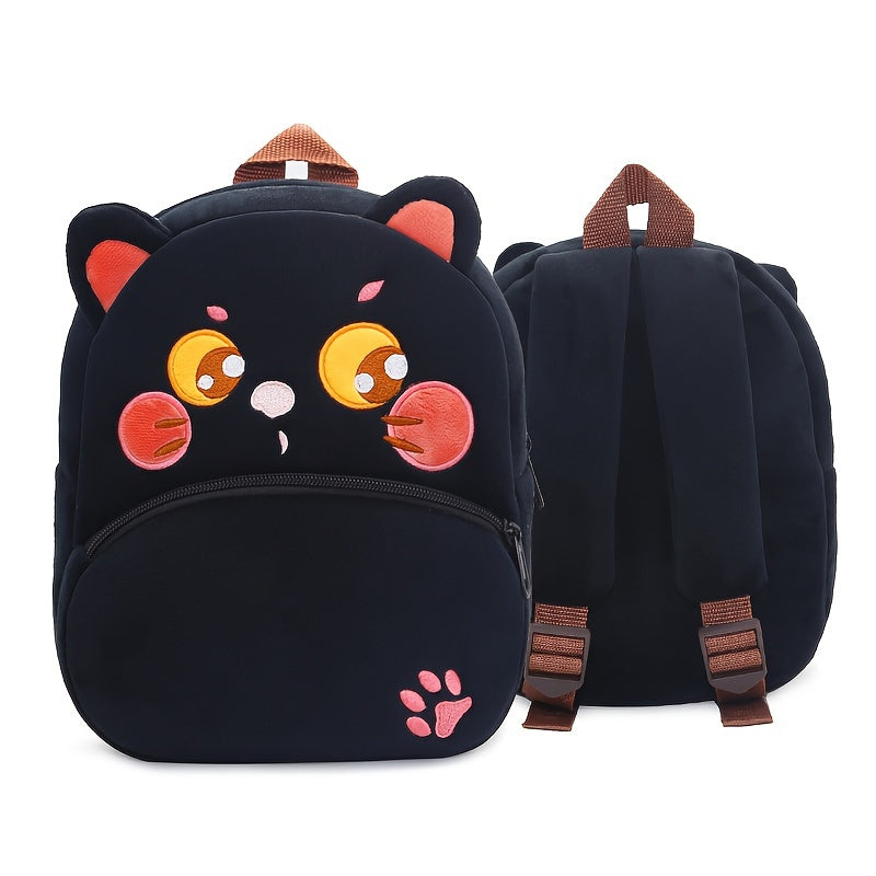 1PC Toddler Plush Cartoon Backpack – Cute & Lightweight Mini Travel Bag for Kids, Boys & Girls