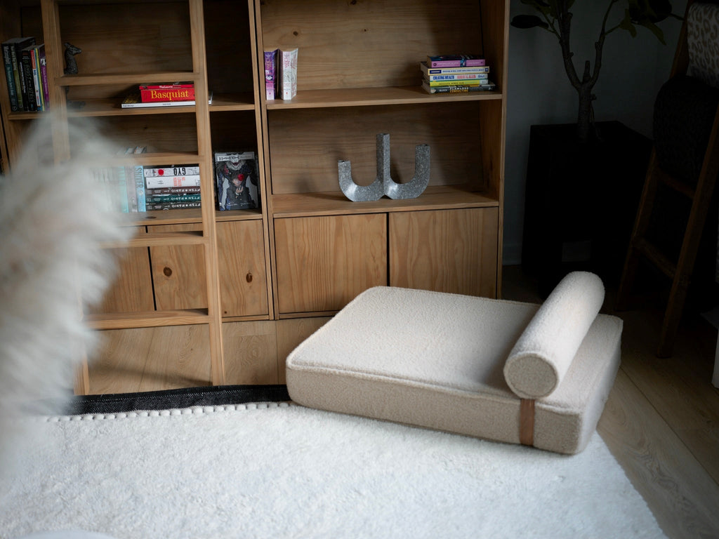 The Modern Day Bed — Boucle Lounge Dog Bed | High-Density Foam, Waterproof Lined, Washable