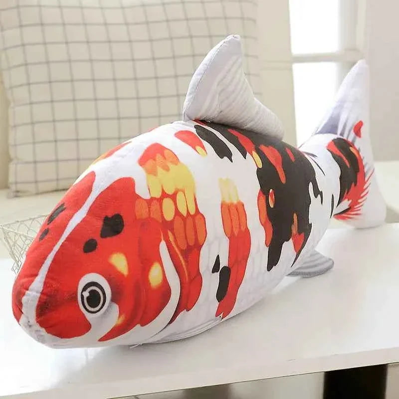 Giant Koi Fish Plush Toy – Realistic Carp Stuffed Animal Body Pillow