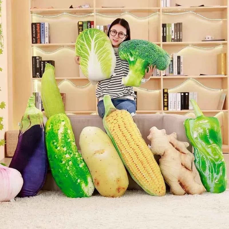 Vegetable Plush Toy Pillow – Funny Food Stuffed Cushion Collection