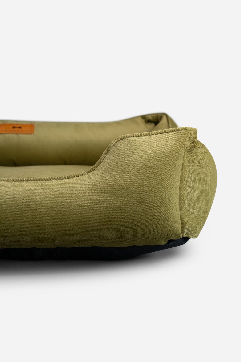 Chester & Lee | Vibrant Velvet Sleeper Dog Bed Olive