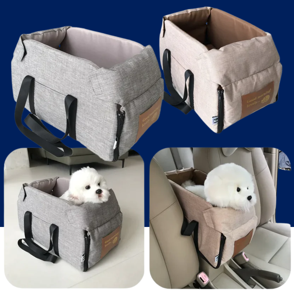 Dog Car Seat Bed & Portable Carrier for Small Pets