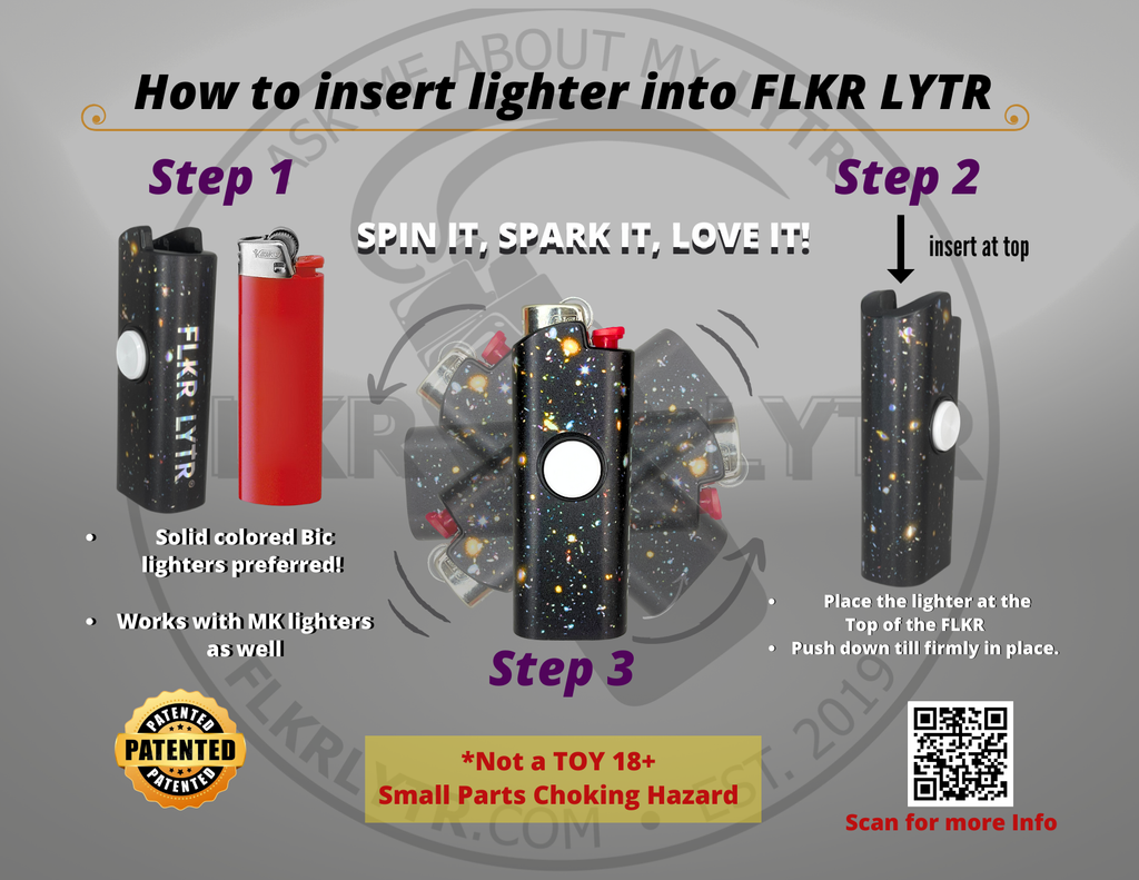 The SLVR Surfer ~ Fidget Spinner Case for Bic Lighters