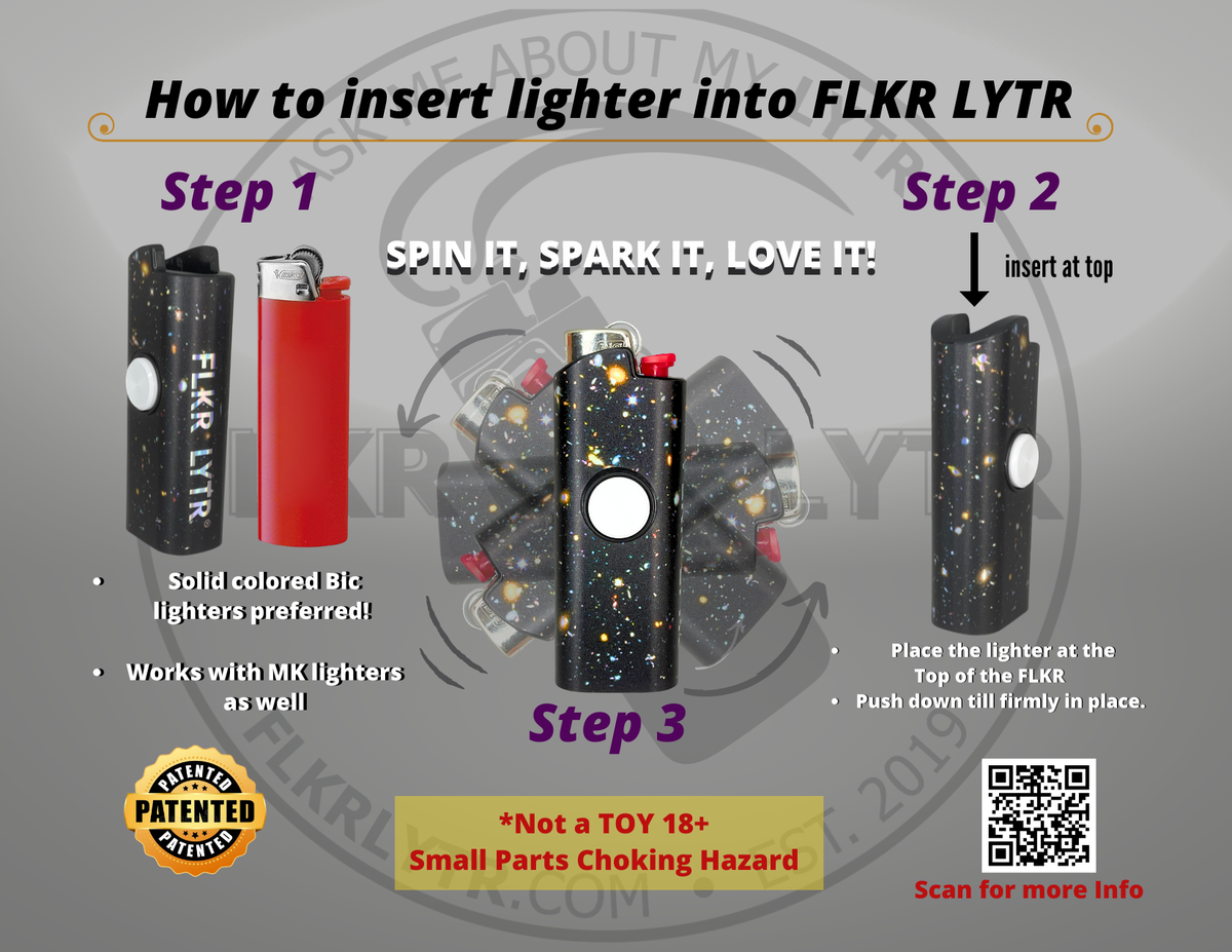The SLVR Surfer ~ Fidget Spinner Case for Bic Lighters