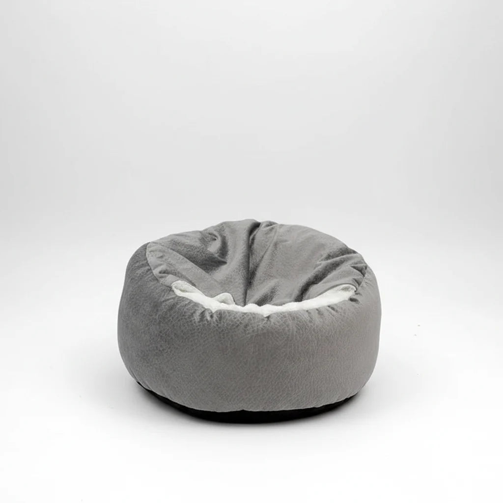 Benepaw Orthopedic Hooded Dog & Cat Cuddler Bed – Winter Warm Waterproof Dirt-Resistant Donut Nest with Blanket, Machine Washable (4 Colors, S–L)