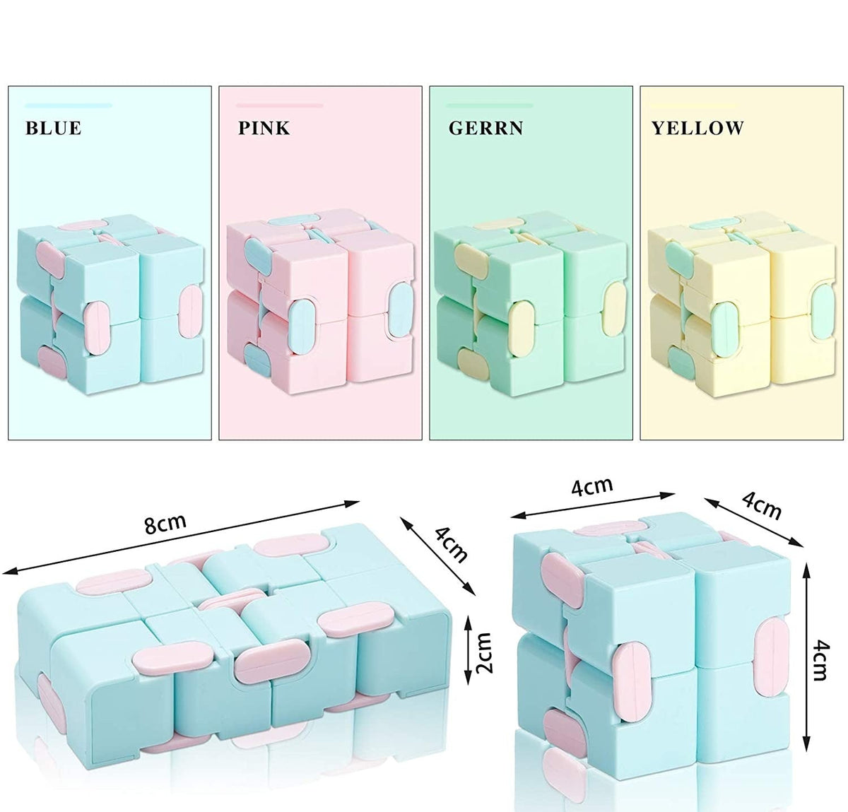 Infinity Cube (4 Colors) Toy for Reducing Stress and Anxiety Fidget Toy