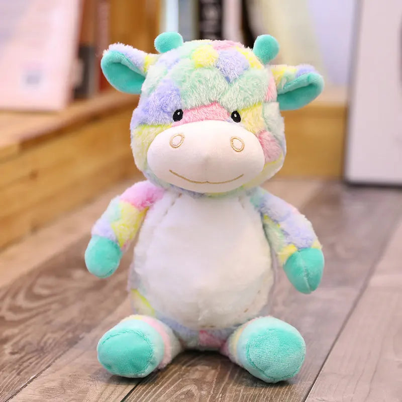 Kawaii Rainbow Sika Deer Plush Toy – Cute Giant Deer Stuffed Animal Pillow