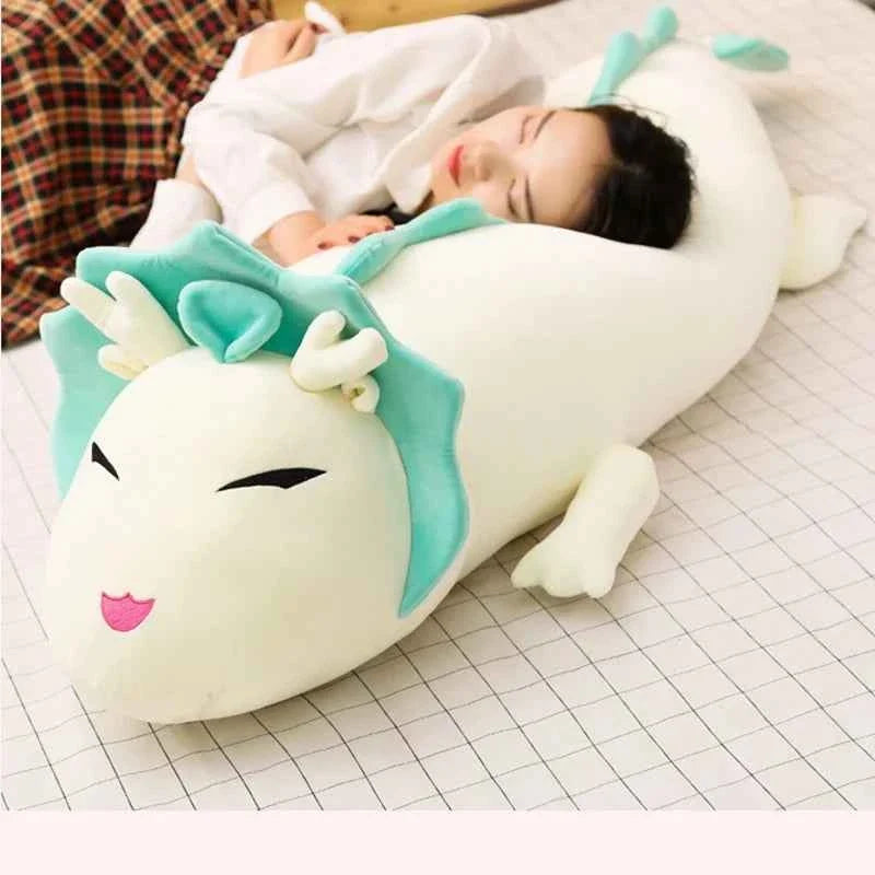 Giant Dragon Plush Pillow – Long Dragon Body Pillow 35.4"–59.1"