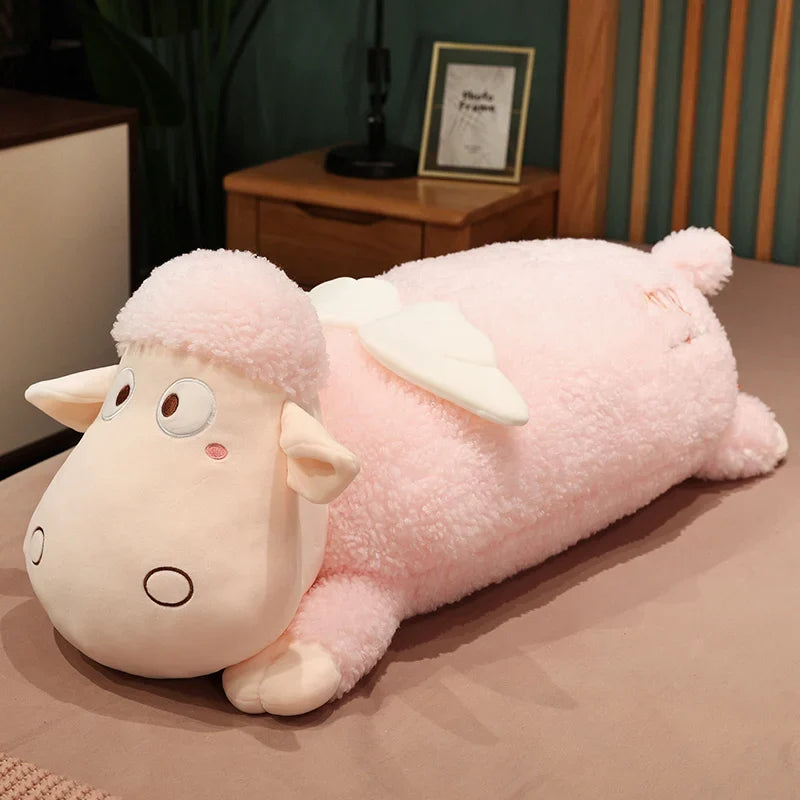 Angel Wing Lamb Plush Toy – Cute Sheep Stuffed Animal Body Pillow