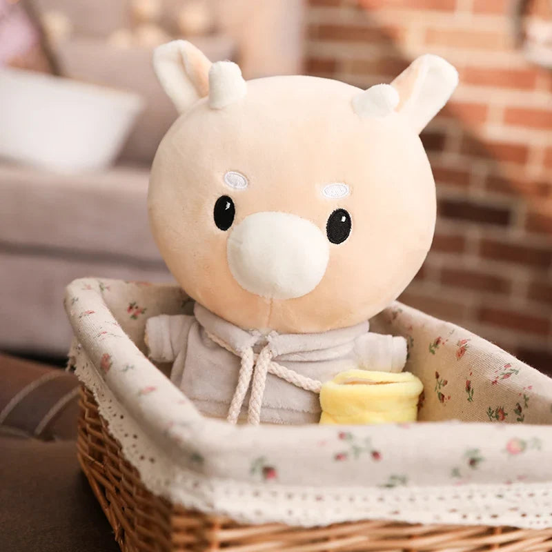 Cute Korean Drama Cow Plush Toy – Soft Milk Cow Stuffed Animal Pillow