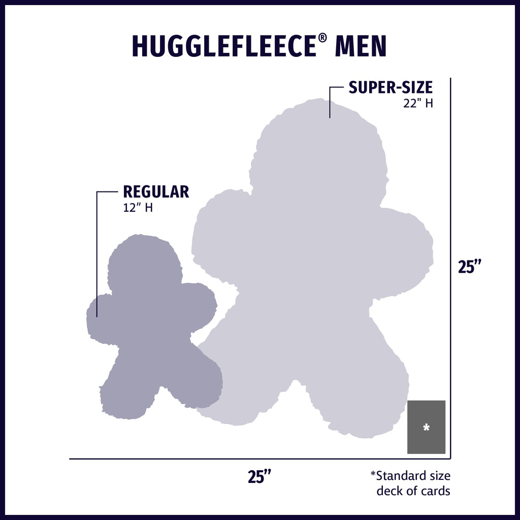 HuggleFleece® Man Plush Dog Toy, Regular
