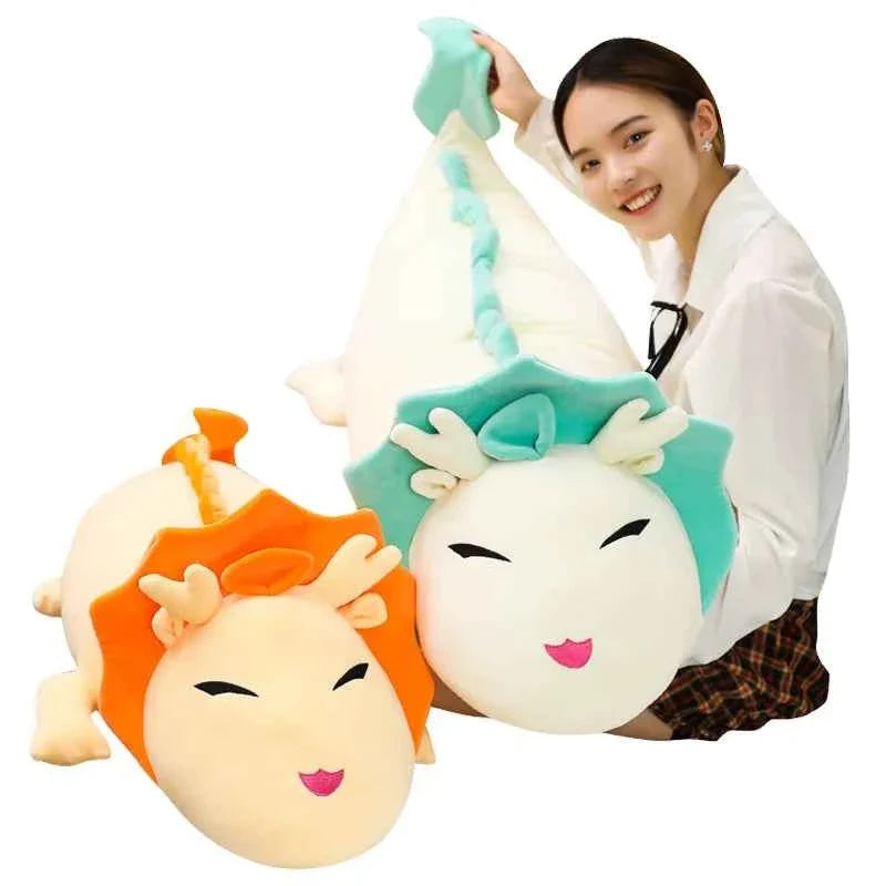 Giant Dragon Plush Pillow – Long Dragon Body Pillow 35.4"–59.1"