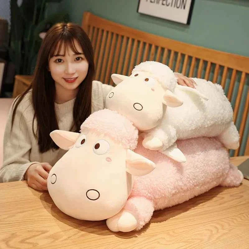 Angel Wing Lamb Plush Toy – Cute Sheep Stuffed Animal Body Pillow