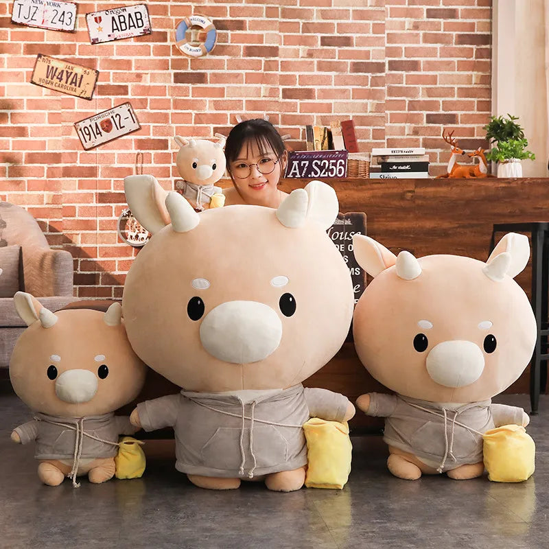 Cute Korean Drama Cow Plush Toy – Soft Milk Cow Stuffed Animal Pillow