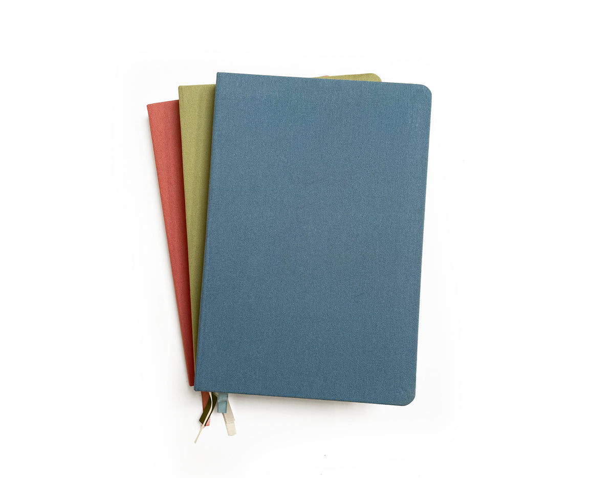 Vintage Pastels Linen Notebook | A5 Rectangular