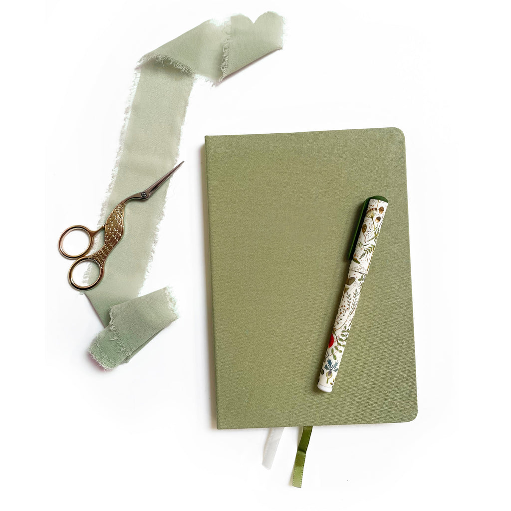 Vintage Pastels Linen Notebook | A5 Rectangular