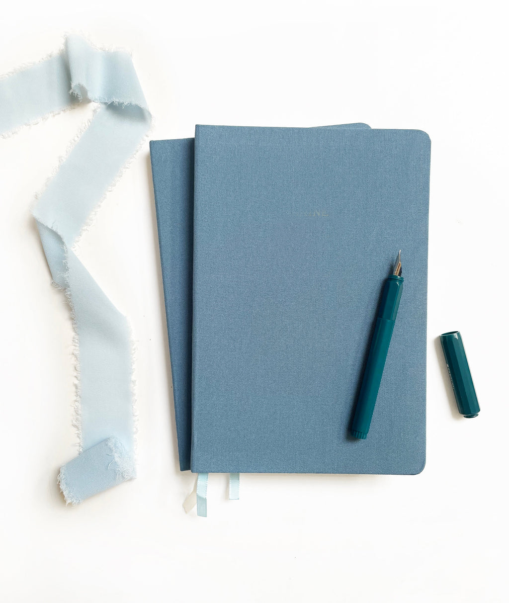 Vintage Pastels Linen Notebook | A5 Rectangular