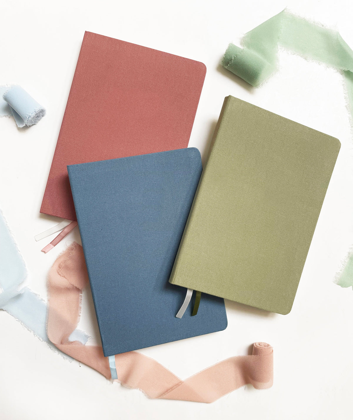 Vintage Pastels Linen Notebook | A5 Rectangular