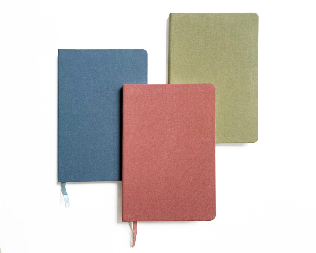 Vintage Pastels Linen Notebook | A5 Rectangular