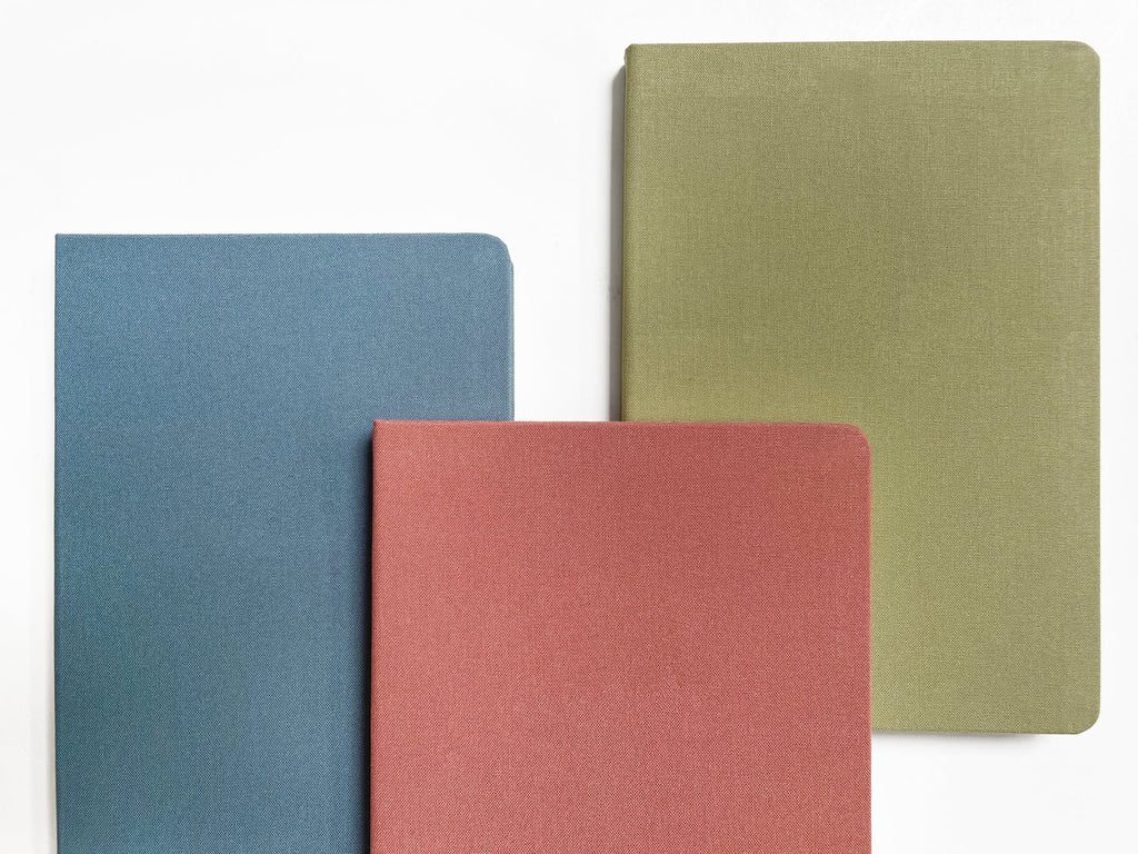 Vintage Pastels Linen Notebook | A5 Rectangular