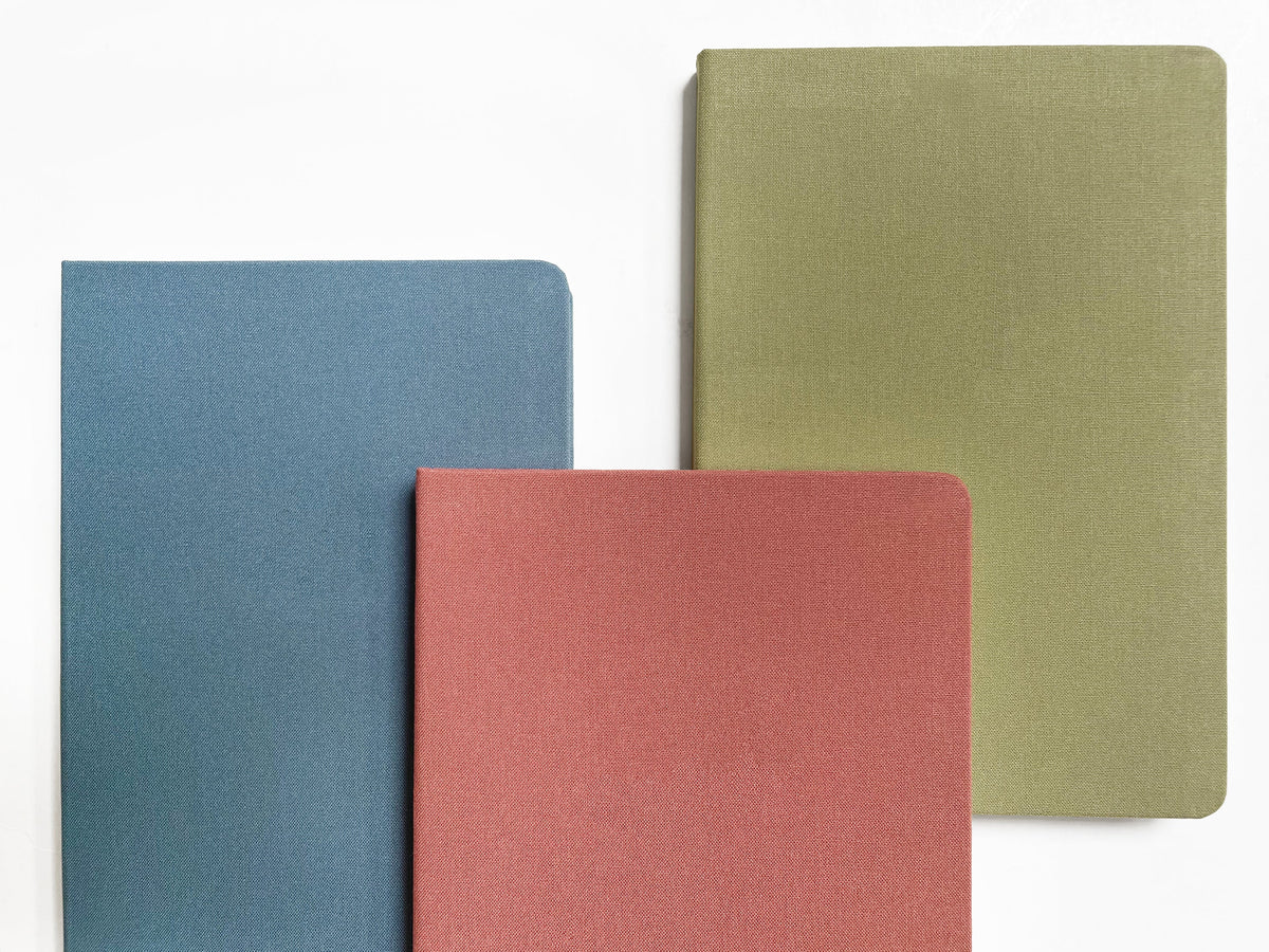 Vintage Pastels Linen Notebook | A5 Rectangular