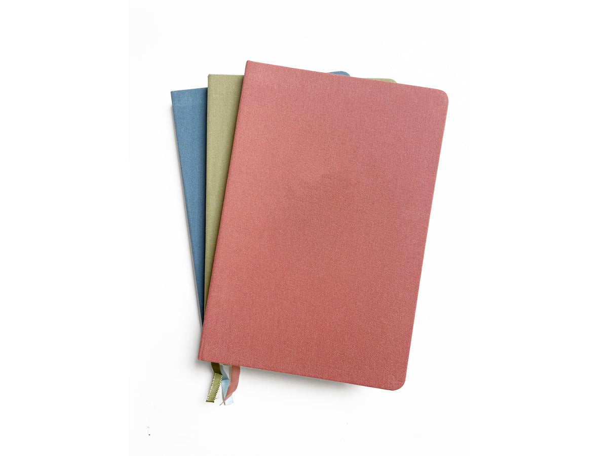 Vintage Pastels Linen Notebook | A5 Rectangular