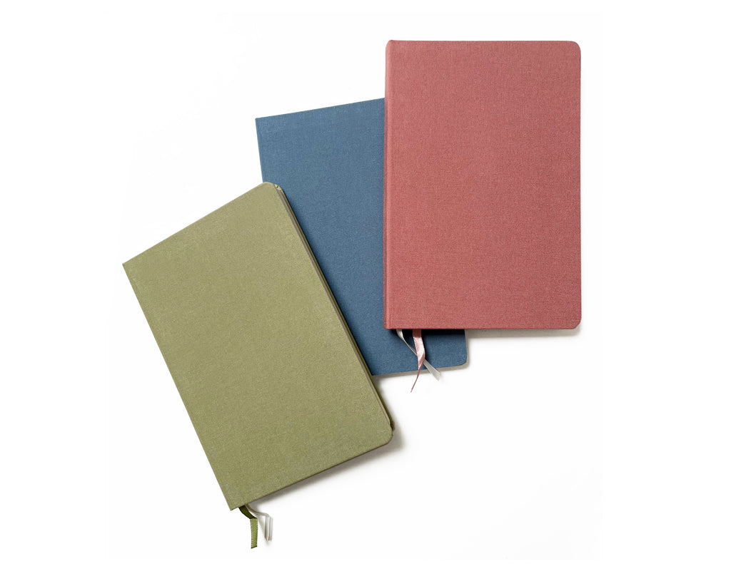 Vintage Pastels Linen Notebook | A5 Rectangular