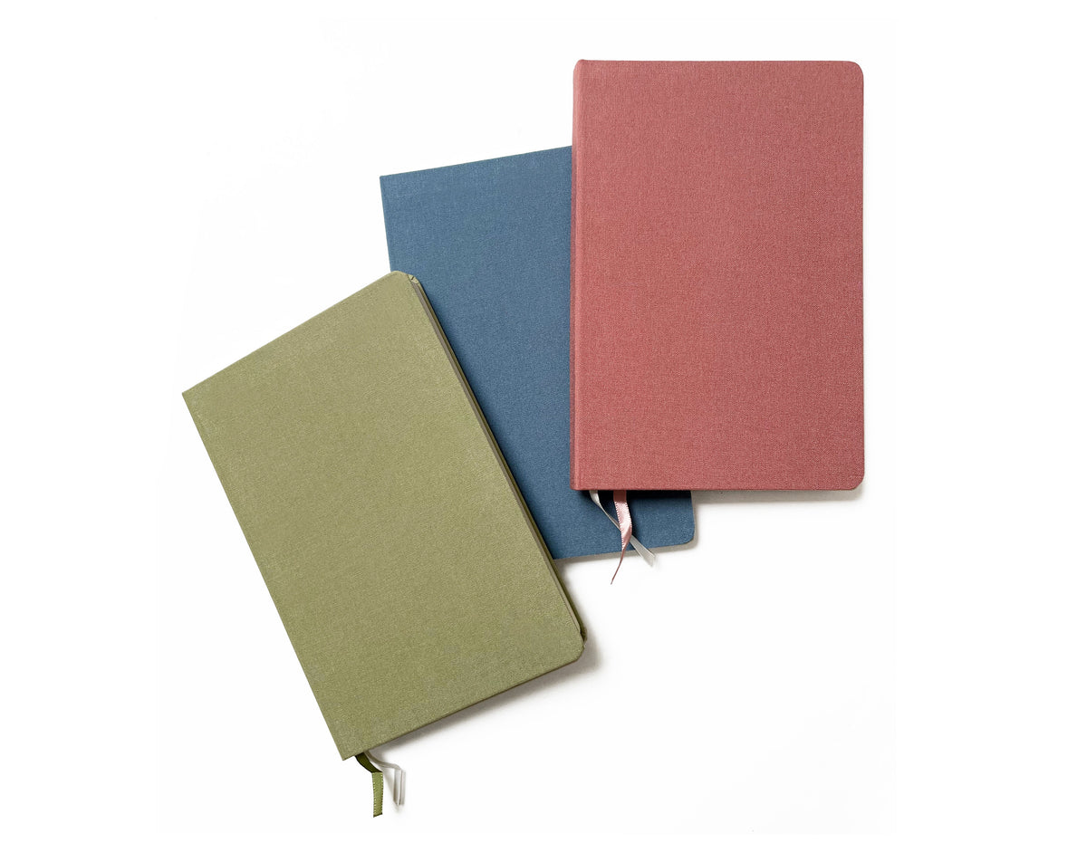 Vintage Pastels Linen Notebook | A5 Rectangular