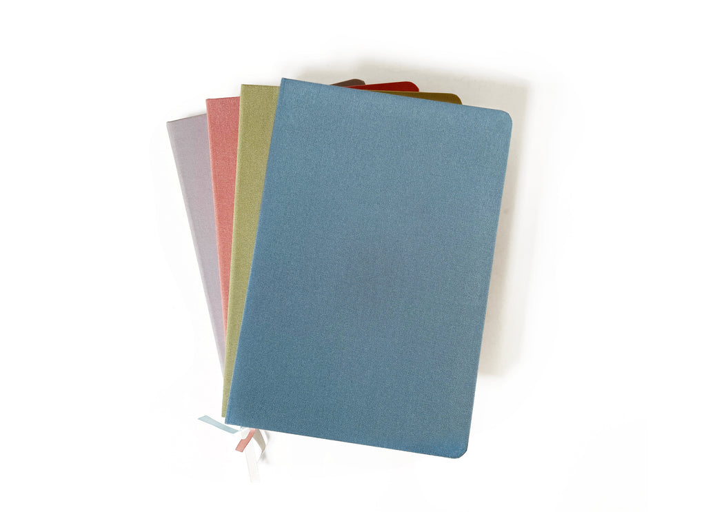 Vintage Pastels Linen Notebook | A5 Rectangular