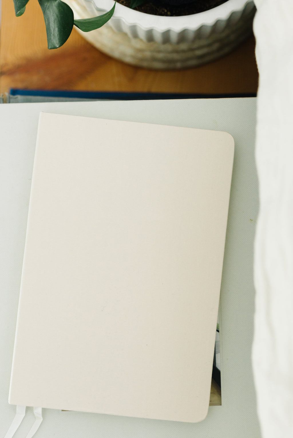 Neutral Tones Linen Notebook | A5 Rectangular