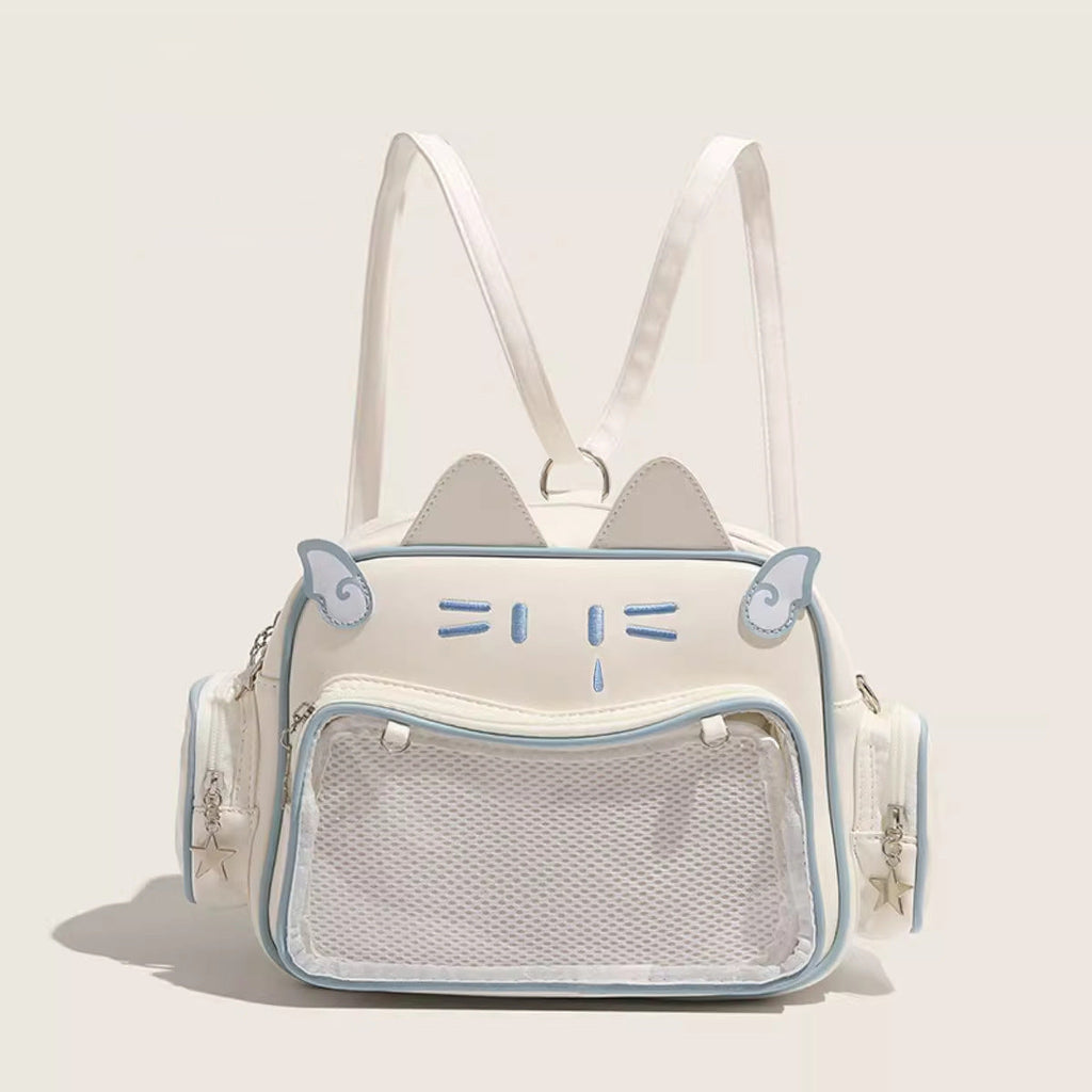 Cute transparent toddler purse, girls backpack pure cute, crossbody backpack for children teens