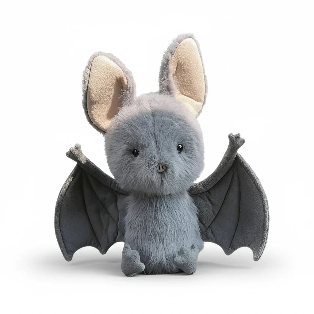 Kawaii Cartoon Bat Plush Toy – Soft Stuffed Funny Bat Doll Halloween Decoration (22cm)