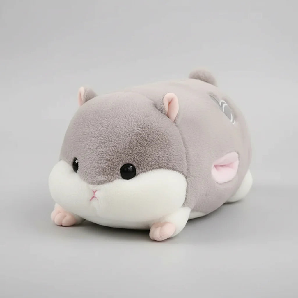 Giant Winter Hamster Plush Toy – Cute Hand Warmer Stuffed Animal Body Pillow
