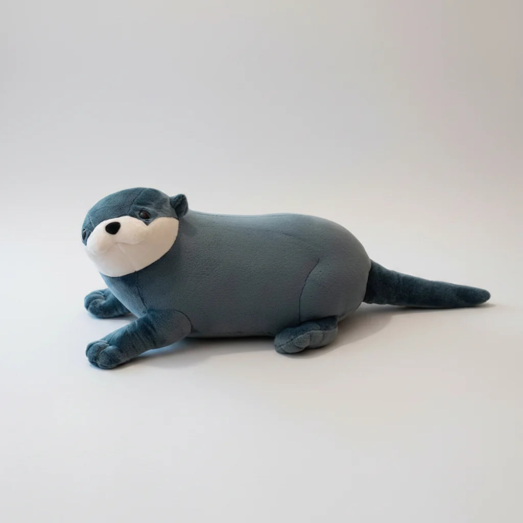 Realistic Otter Plush Toy – Cute Sea Otter Stuffed Animal Pillow