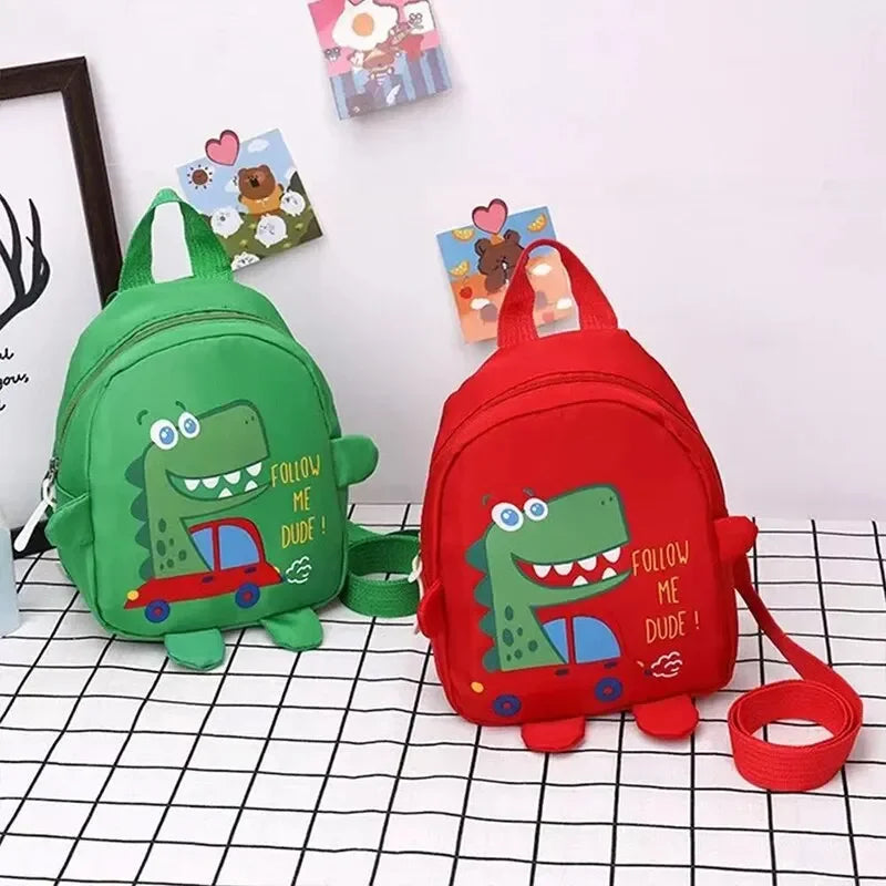 Cute Cartoon Dinosaur School Backpack for Kids - Anti-Lost Toddler Rucksack, Kindergarten Schoolbag