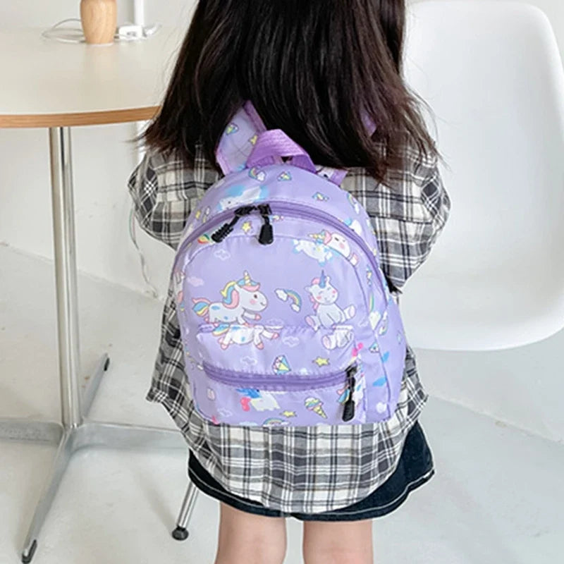 Children's Cartoon Dinosaur Backpack – Cute Kindergarten Schoolbag, Waterproof Kids Book Bag for Boys & Girls, Animal Design