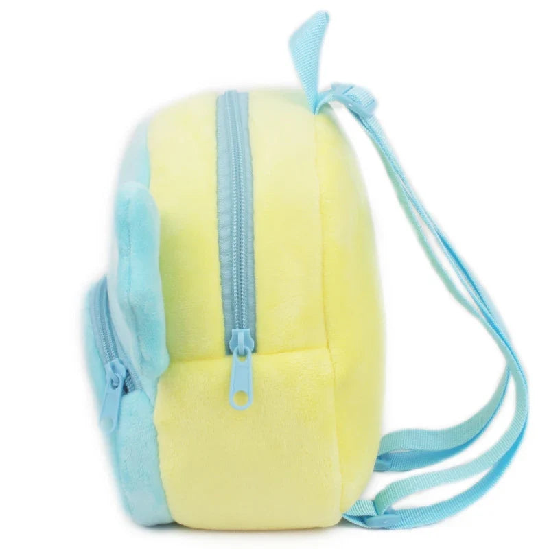 Fashion 3D Cartoon Print Children School Bags – Plush Kids Backpack for Boys & Girls, Mini Book Bag for Kindergarten