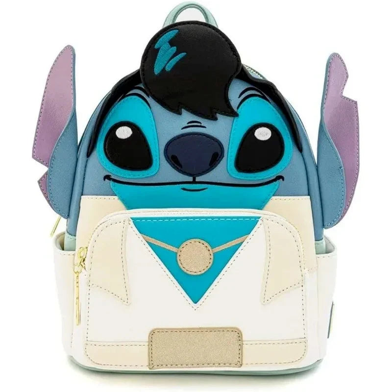 Cartoon Blue Alien Cartoon Plush Mini Backpack – Cute Anime Shoulder Bag for Girls and Kids