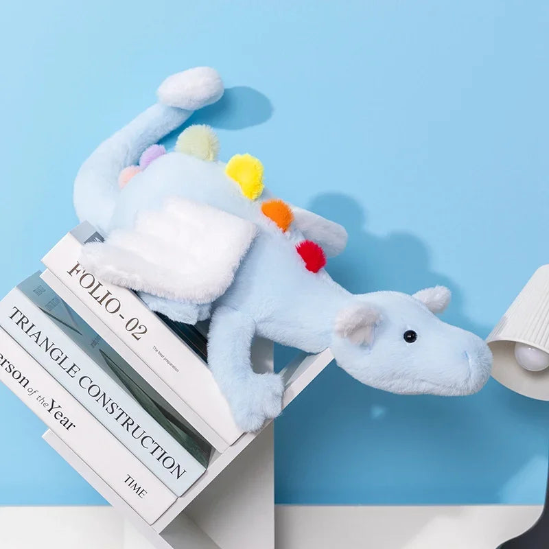 Colorful Little Flying Dragon Plush Toy – Soft Dragon Stuffed Animal