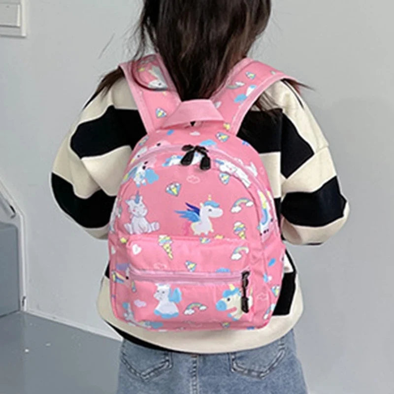 Children's Cartoon Dinosaur Backpack – Cute Kindergarten Schoolbag, Waterproof Kids Book Bag for Boys & Girls, Animal Design