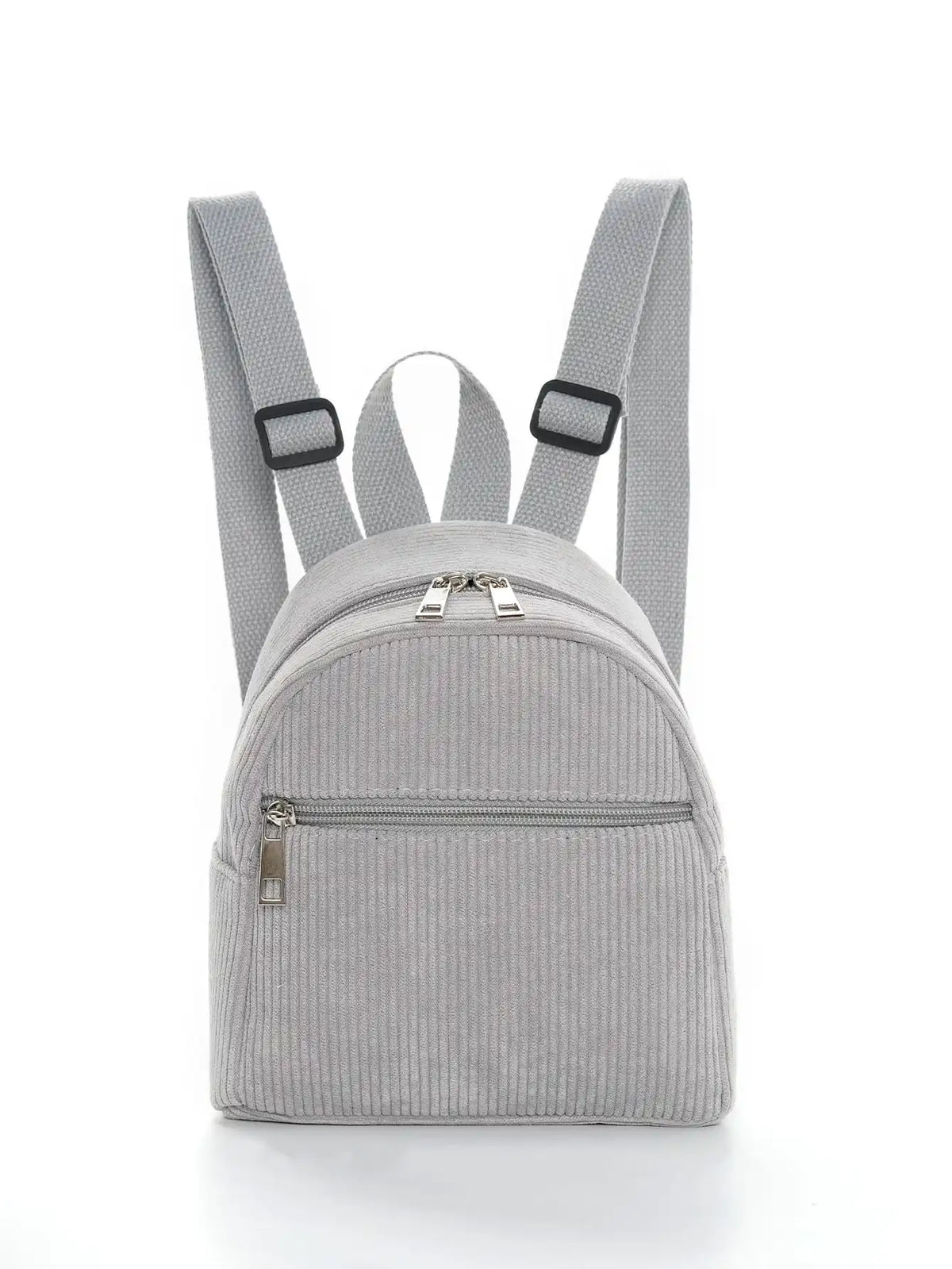 Girls Boys Solid Color Corduroy Kids Backpack – Adjustable School Bag for Travel & Outdoor Use