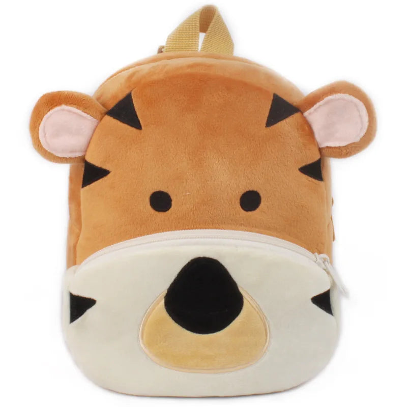 Fashion 3D Cartoon Print Children School Bags – Plush Kids Backpack for Boys & Girls, Mini Book Bag for Kindergarten