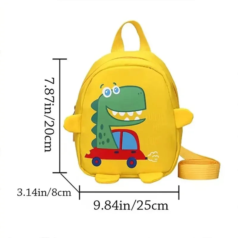 Cute Cartoon Dinosaur School Backpack for Kids - Anti-Lost Toddler Rucksack, Kindergarten Schoolbag