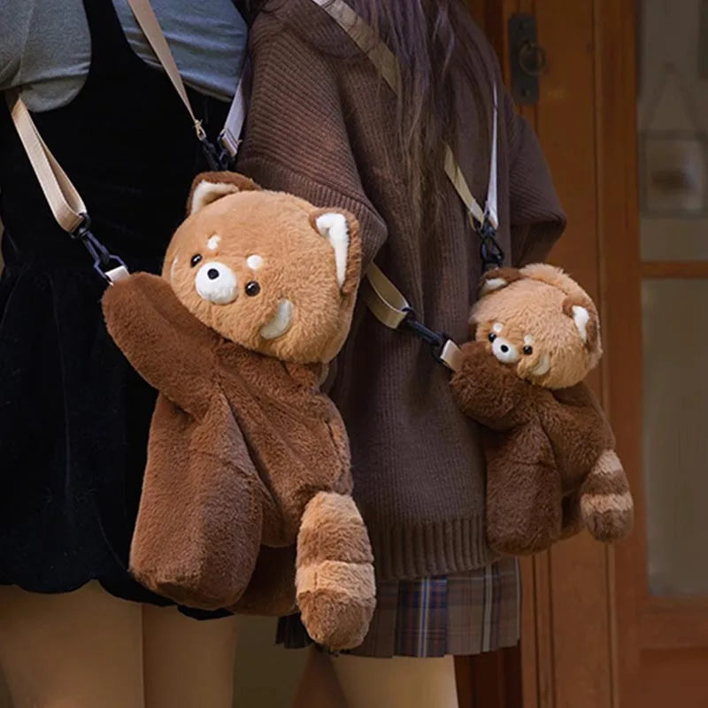 Plush Capybara Faux Fur Kids Backpack - Cute Large Capacity School Bag