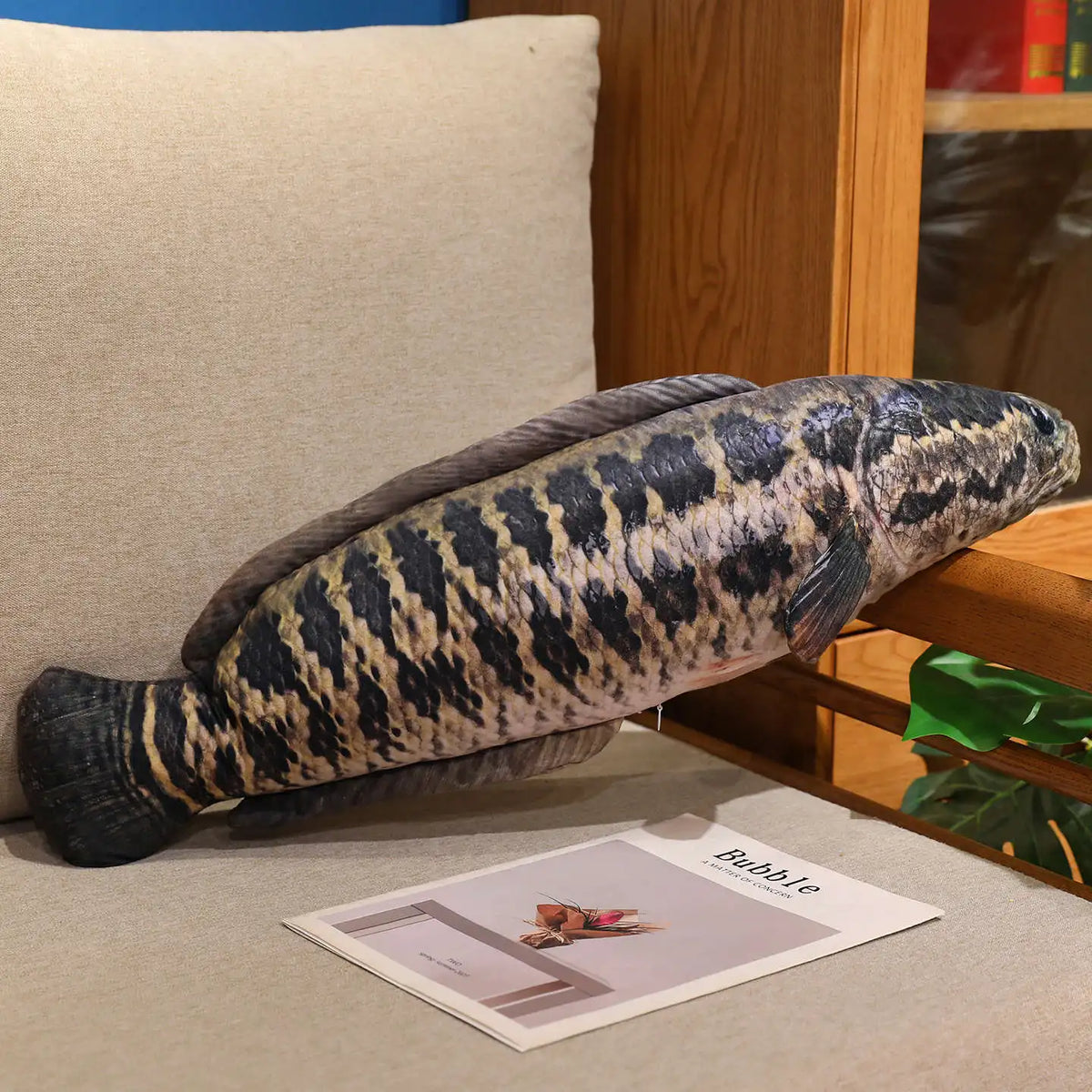 Realistic Carp Plush Pillow – Kawaii Fish Stuffed Animal Cushion