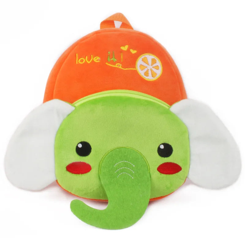 Fashion 3D Cartoon Print Children School Bags – Plush Kids Backpack for Boys & Girls, Mini Book Bag for Kindergarten